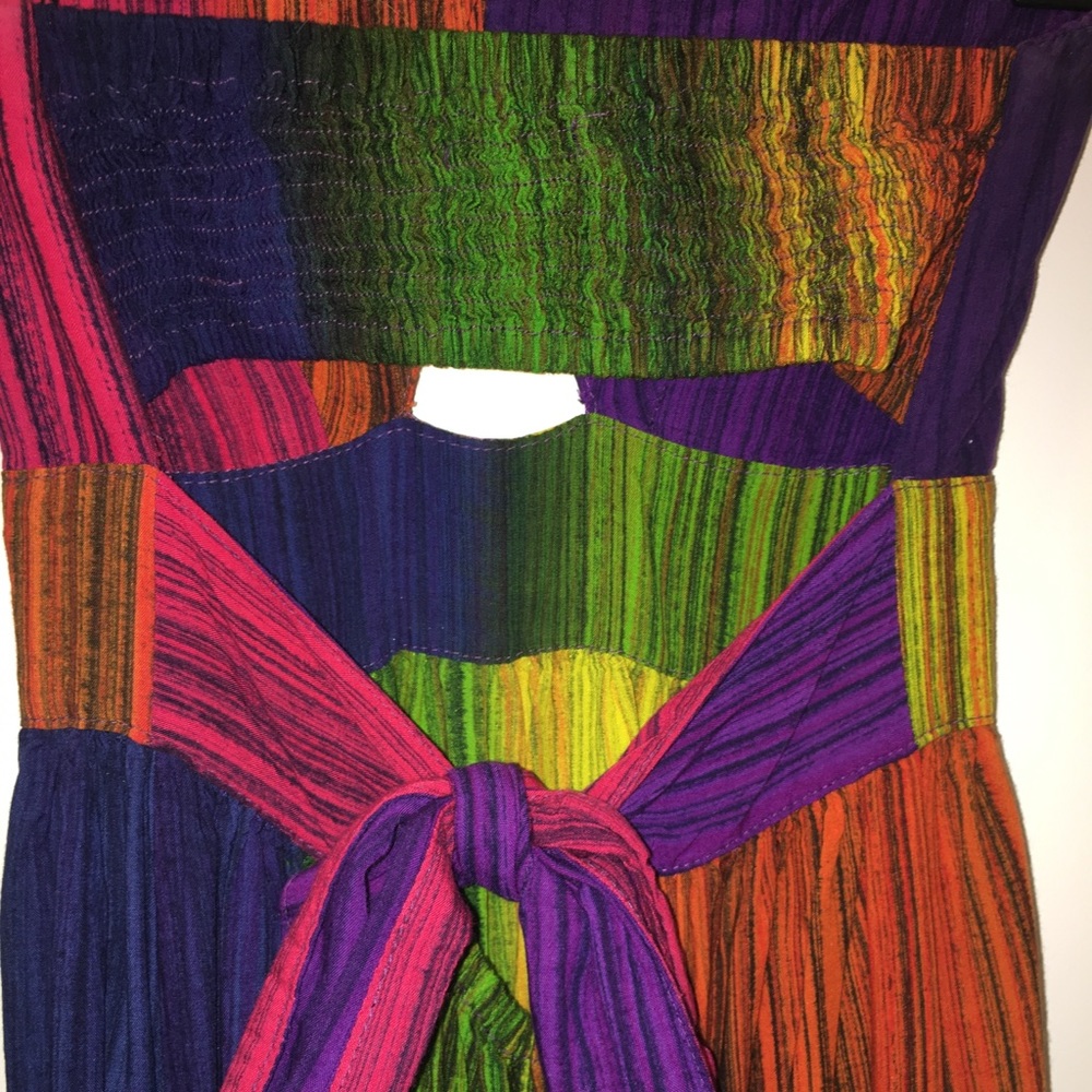 Strapless maxi dress